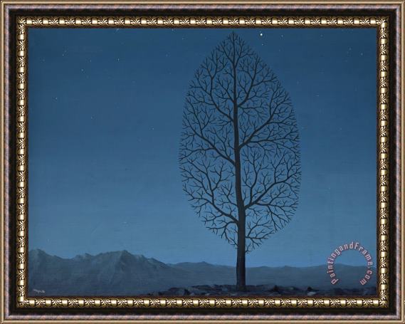rene magritte La Recherche De L'absolu Framed Painting