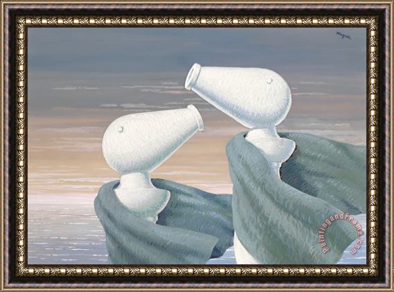 rene magritte Le Colloque Sentimental, 1946 Framed Painting