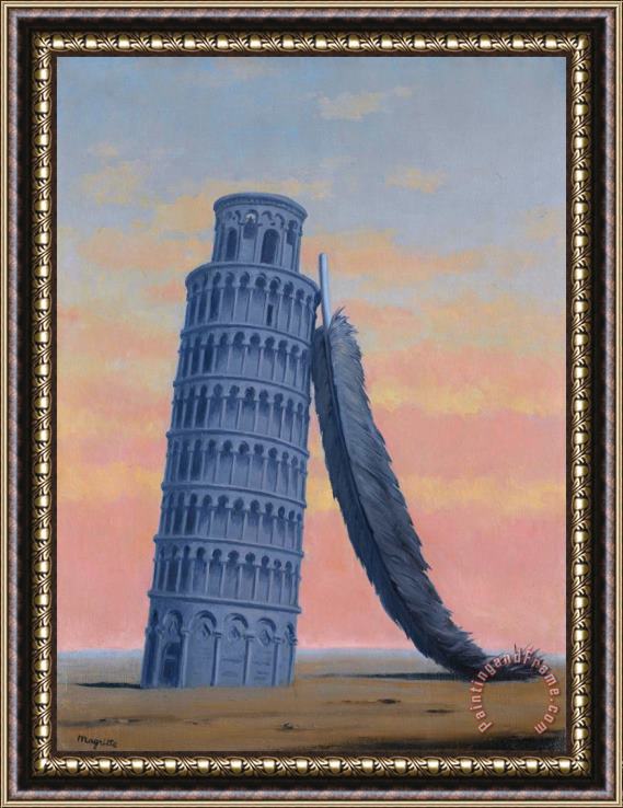 rene magritte Souvenir De Voyage Framed Painting