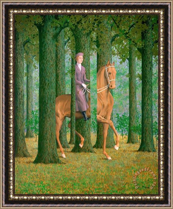 rene magritte The Blank Signature 1965 Framed Painting