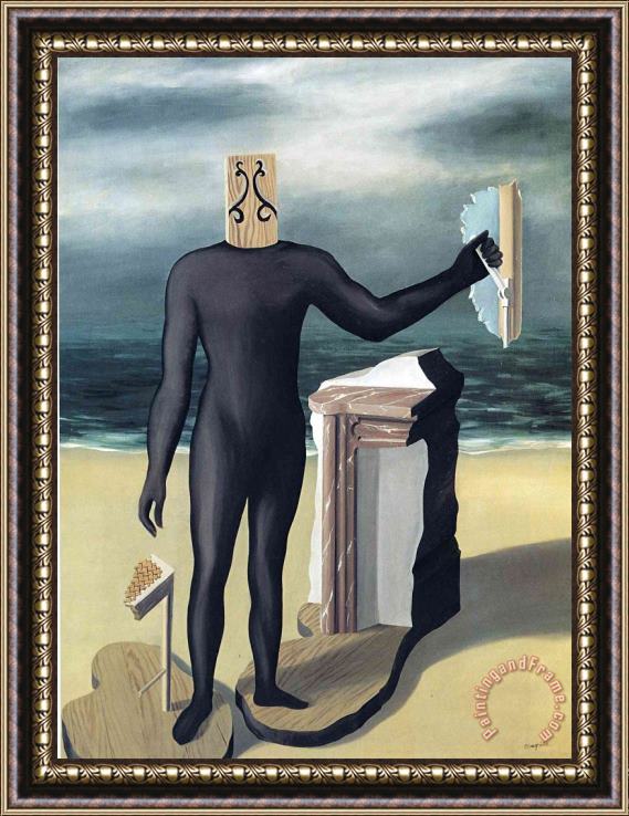 rene magritte The Man of The Sea 1927 Framed Painting