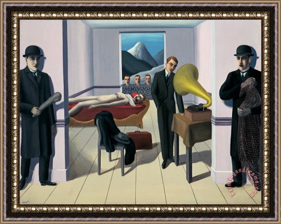 rene magritte The Menaced Assassin 1927 Framed Print