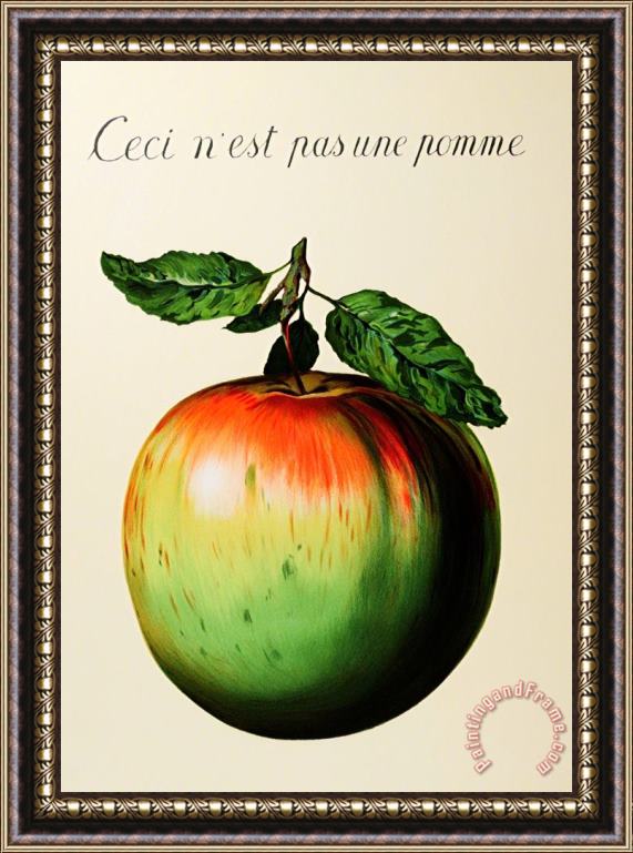 rene magritte This Is Not an Apple 1964 Framed Print