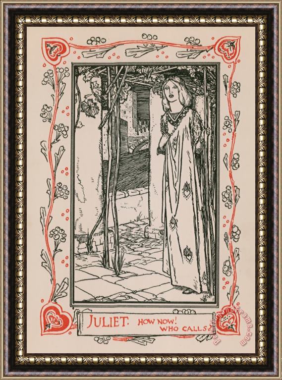 Robert Anning Bell Juliet From Romeo And Juliet Framed Painting