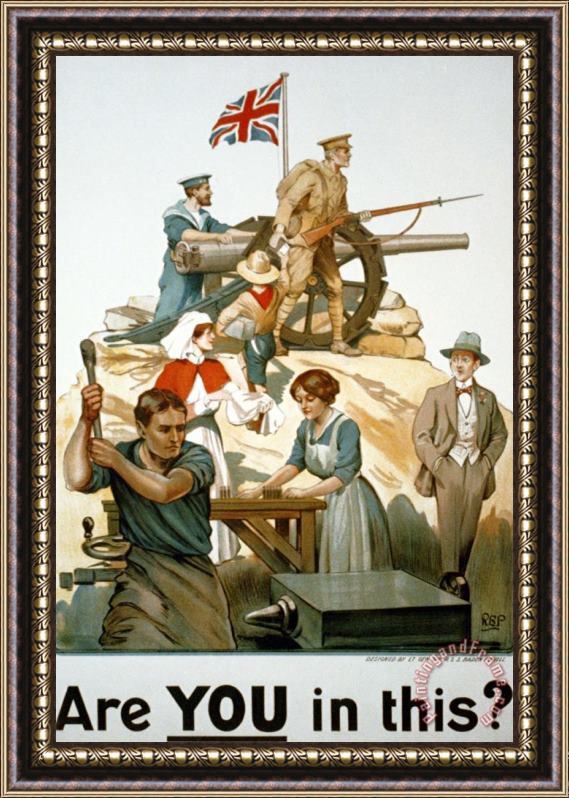 Robert Baden Powell British World War I Poster 1917 Framed Painting