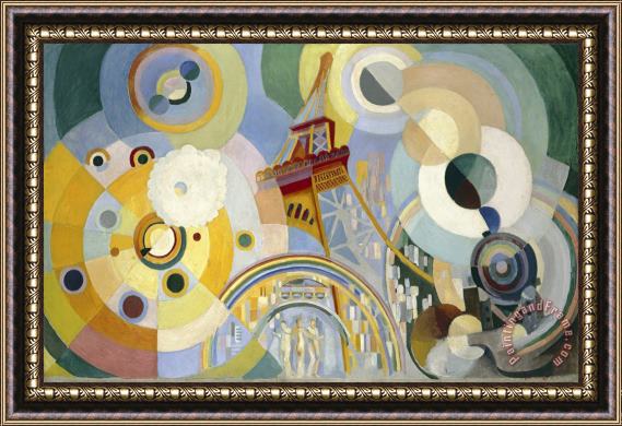 Robert Delaunay Air Iron And Water Framed Painting