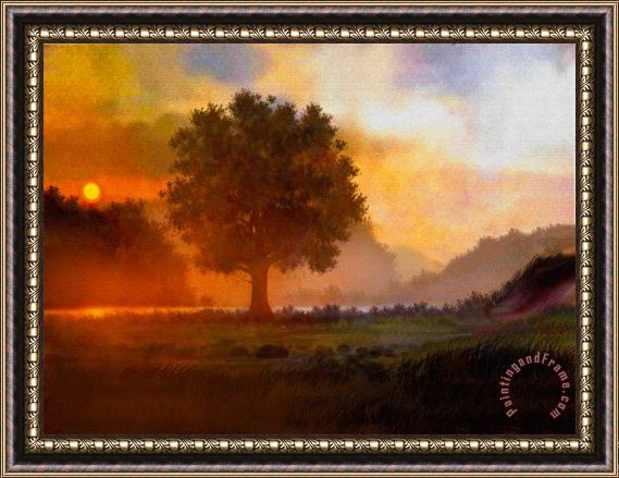 Robert Foster Lone Tree Framed Painting