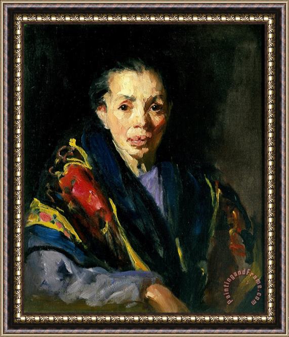 Robert Henri The Old Model (old Spanish Woman) Framed Painting