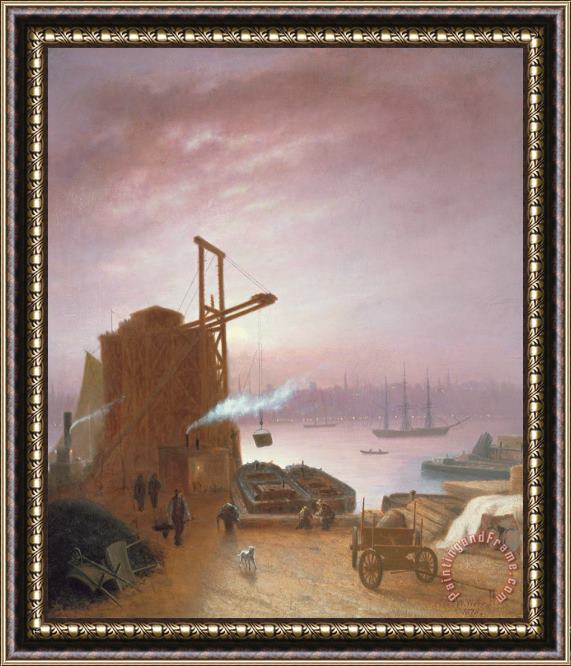 Robert Walter Weir The Hudson River from Hoboken Framed Painting