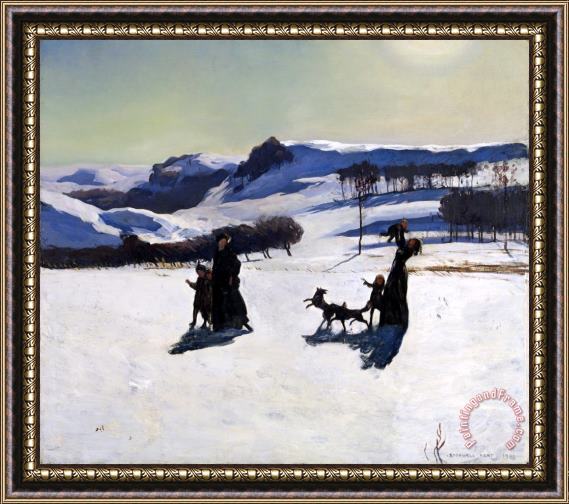Rockwell Kent Snow Fields (winter in The Berkshires) Framed Painting