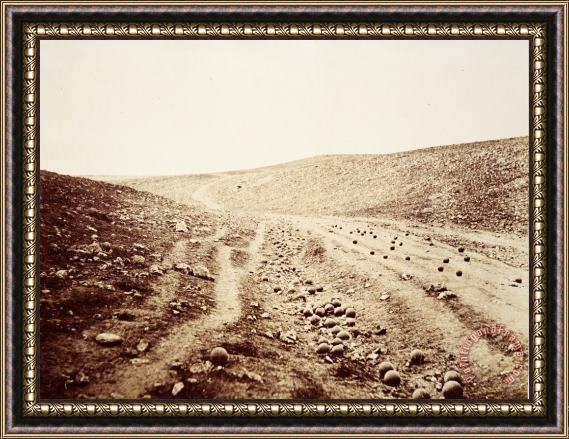 Roger Fenton  The Valley of The Shadow of Death Framed Painting