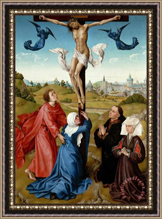 Rogier van der Weyden The Crucifixion Framed Painting