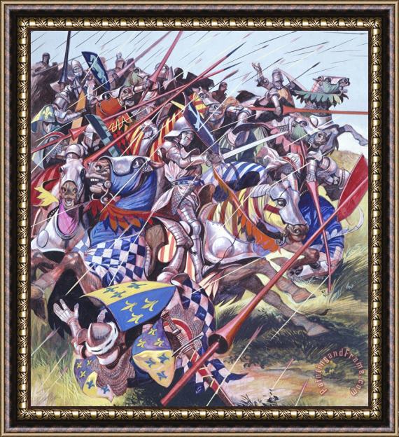 Ron Embleton  Agincourt The Impossible Victory 25 October 1415 Framed Painting