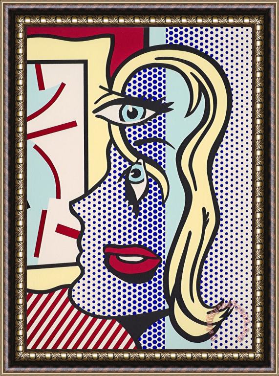 Roy Lichtenstein Art Critic, 1996 Framed Painting