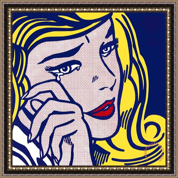 Roy Lichtenstein Crying Girl, 1964 Framed Print