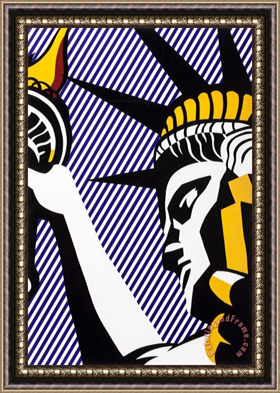 Roy Lichtenstein I Love Liberty, 1982 Framed Print