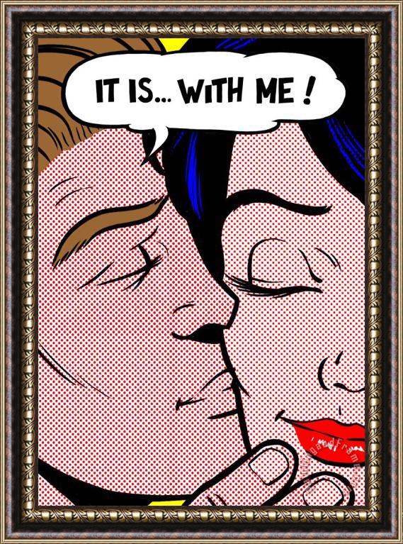 Roy Lichtenstein It Is with Me Framed Painting