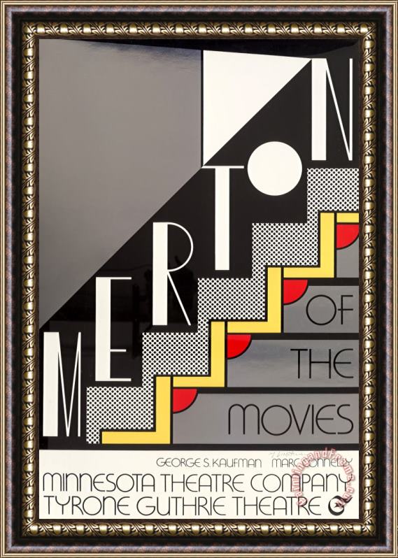 Roy Lichtenstein Merton at The Movies, 1968 Framed Print