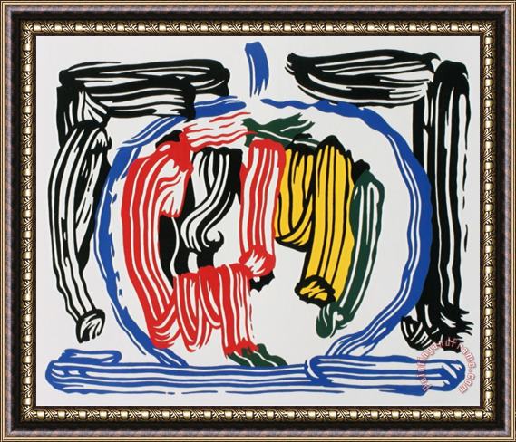 Roy Lichtenstein Reflection Framed Painting