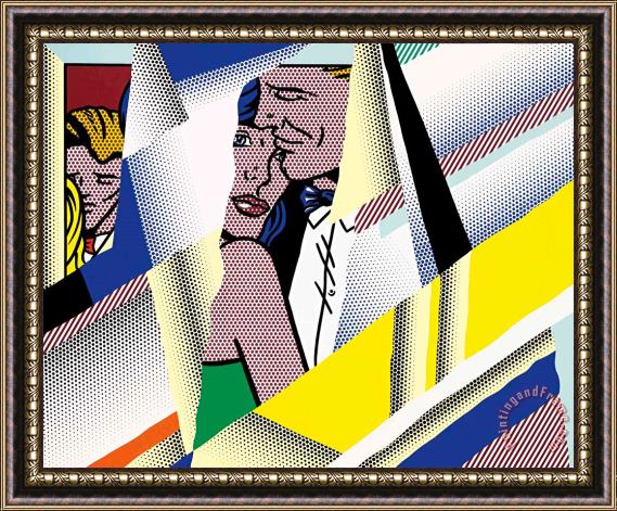Roy Lichtenstein Reflections on The Prom, 1990 Framed Painting