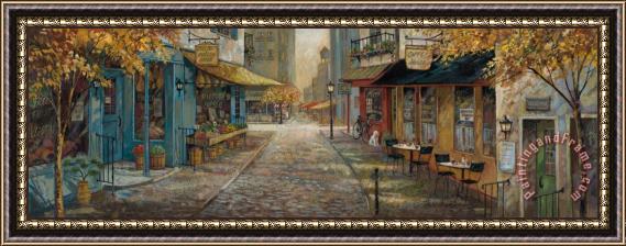 Ruane Manning Embracing City Charm Framed Painting