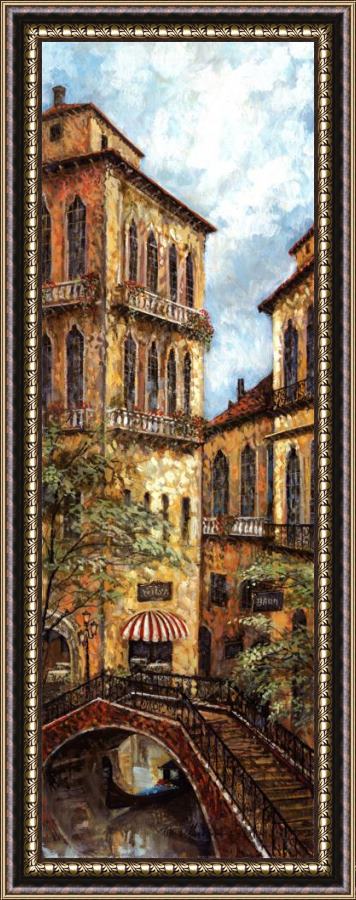 Ruane Manning Holiday in Venice I Framed Painting