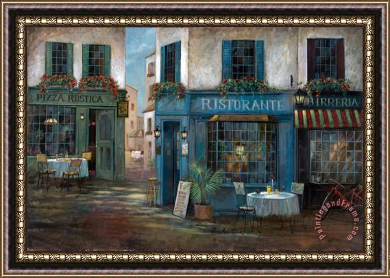 Ruane Manning Pizza Rustico Framed Painting
