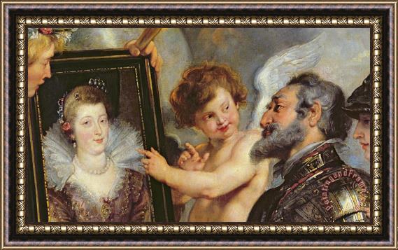 Rubens Henri IV Receiving the Portrait of Marie de Medici Framed Print