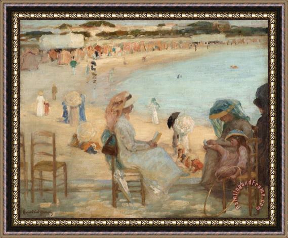 Rupert Bunny On The Beach (royan) Framed Painting