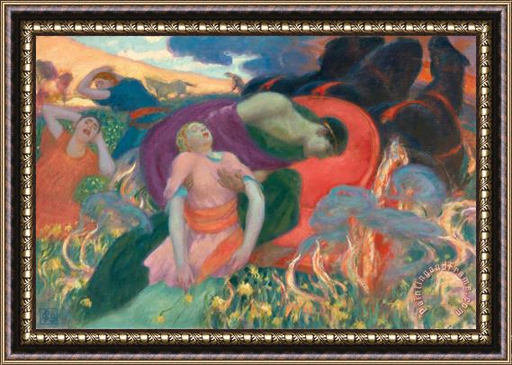 Rupert Bunny The Rape of Persephone Framed Painting