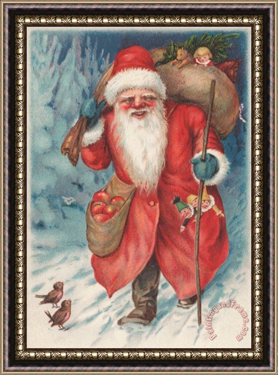 Russian School Christmas Card Framed Print