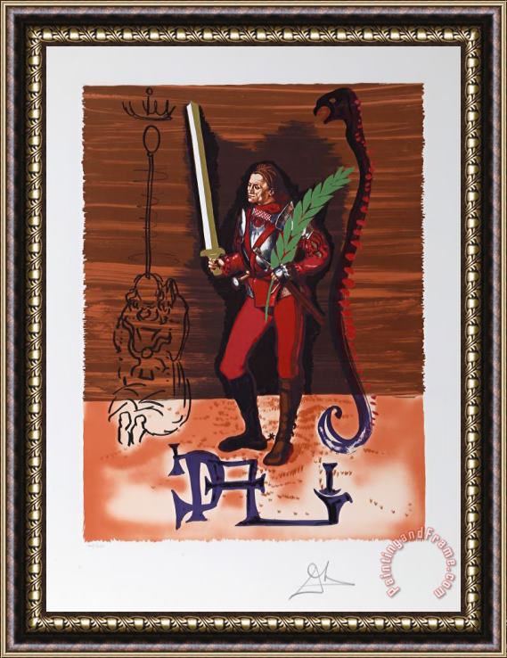 Salvador Dali Christopher Columbus From The Dali Discovers America Framed Painting