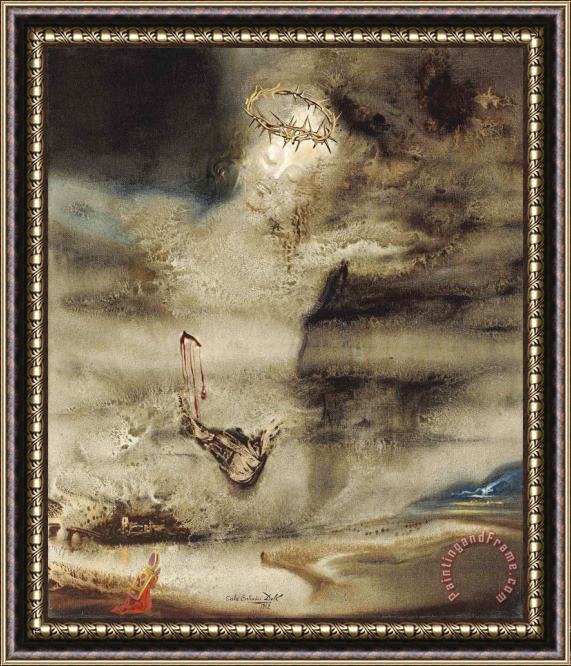 Salvador Dali Cristo Del Valles (christ of Valles), 1962 Framed Painting