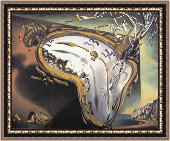 Salvador Dali Explosion Framed Painting