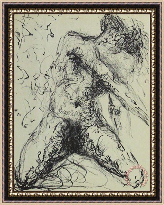 Salvador Dali Hommage a Meissonnier Iv Le Pecheur Framed Print