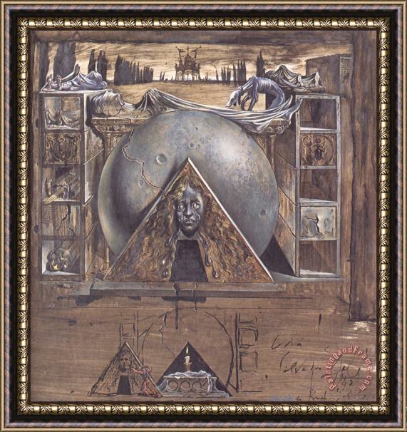 Salvador Dali Juliet S Tomb Framed Painting