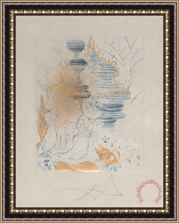 Salvador Dali La Pagode, From The Hippies, 1969 Framed Print