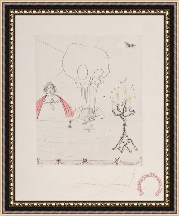 Salvador Dali Le Banquet, From Don Juan, 1970 Framed Painting