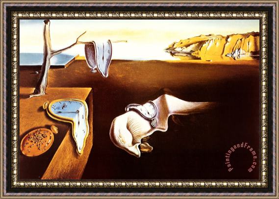Salvador Dali Persistence of Memory Framed Painting