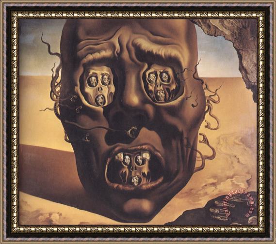Salvador Dali The Face of War 1941 Framed Painting