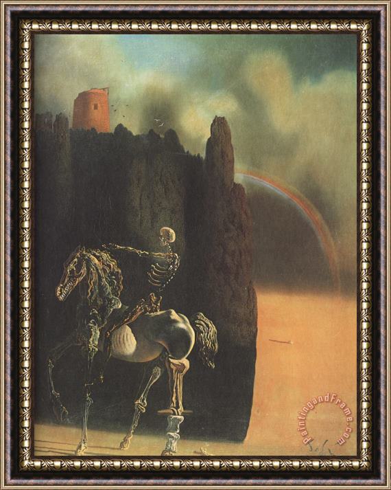 Salvador Dali The Horseman of Death Framed Painting