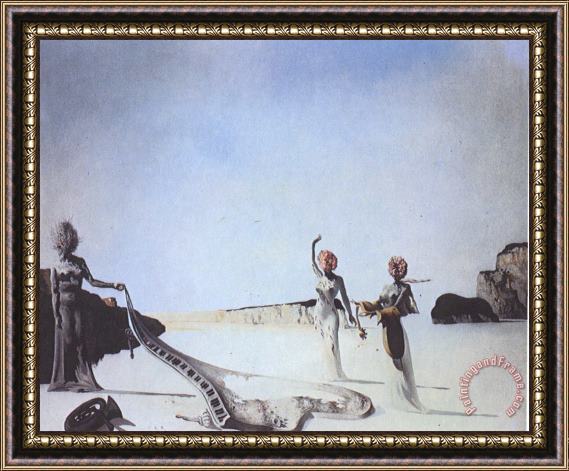 Salvador Dali Three Women with Heads of Flowers Finding The Skin of a Framed Print