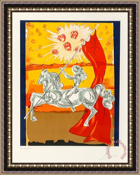 Salvador Dali Wilfred of Ivanhoe, From Ivanhoe, 1978 Framed Painting