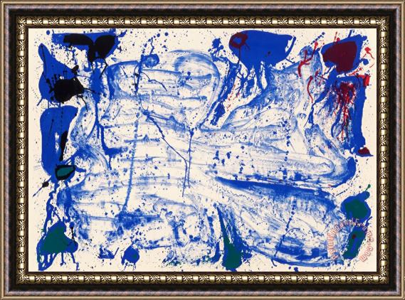 Sam Francis Coldest Stone (sf 15), 1960 Framed Painting