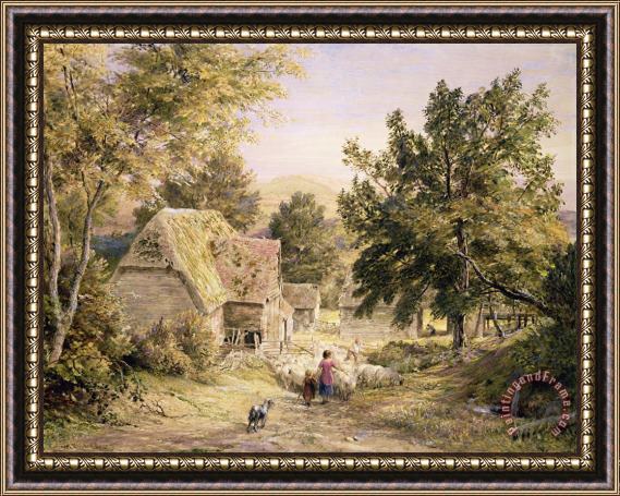 Samuel Palmer A Farmyard near Princes Risborough Framed Print