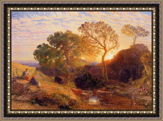 Samuel Palmer Sunset Framed Print