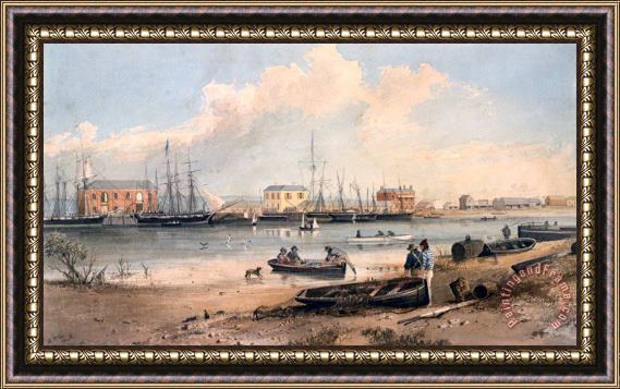 Samuel Thomas Gill Port Adelaide Framed Painting