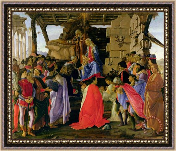 Sandro Botticelli Adoration of the Magi Framed Painting