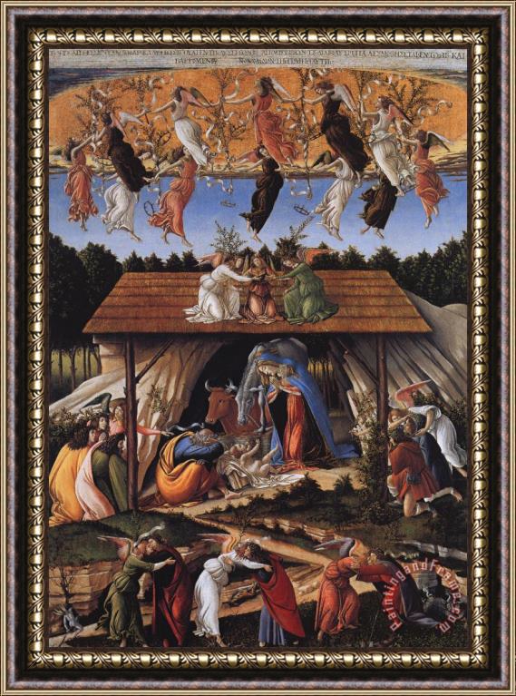 Sandro Botticelli Mystic Nativity Framed Print