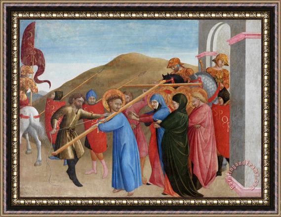 Sassetta The Procession To Calvary Framed Print